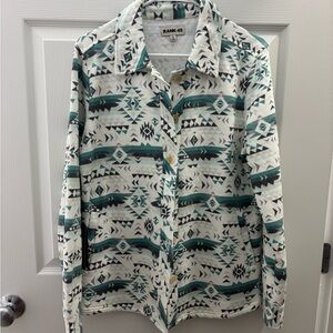 Women’s Heavy Button Up Tribal Print